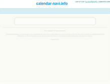 Tablet Screenshot of calendar-navi.info